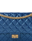 Metallic Calfskin Quilted 2.55 Reissue 225 Flap Blue