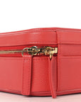Caviar Quilted Medium CC Filigree Vanity Case Red