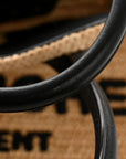 Raffia Calfskin Rive Gauche Tote Naturale Black