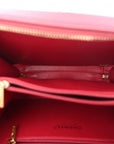 Caviar Quilted Medium CC Filigree Vanity Case Burgundy