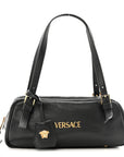 Lambskin Tag Bowling Bag Black