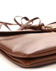 Smooth Calfskin Medium Liberta Shoulder Bag Sapele
