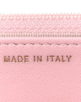 Lambskin Quilted Trendy Chain CC Wallet On Chain WOC Light Pink