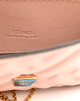 Nappa Matisse FF Embossed Nano Maxi Buckle Baguette Charm Rosa Quarzo