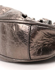 Metallic Agneau Arena Le Cagole Shoulder Bag XS Dark Bronze
