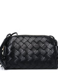 Nappa Intrecciato Concert Pouch Black