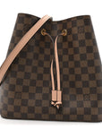 Damier Ebene Neonoe MM Venus Pink