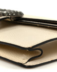 Dollar Calfskin Crystal Small Dionysus Shoulder Bag Mystic White