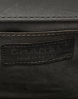 Lambskin Chevron Quilted Medium Boy Flap Grey