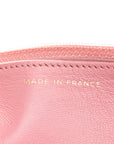 Metallic Lambskin Quilted Boy Wallet On Chain WOC Pink
