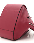 Grained Calfskin Small Hammock Shoulder Bag Raspberry