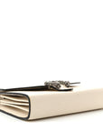 Dollar Calfskin Mini Dionysus Chain Wallet Mystic White