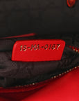 Lambskin Cannage Mini Lady D1OR Red