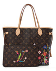 LV X TM Monogram Flowers Neverfull MM