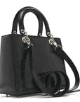 Ceramic Effect Deerskin Jeweled Swan Lady D1OR Black