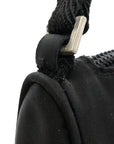 Tessuto Nylon Pochette Bag Black