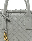 Lambskin Intrecciato Small Getaway Agate Grey