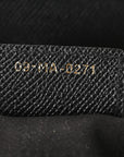 Grained Calfskin Saddle Bag Black