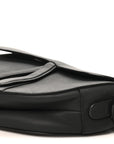 Ultra Matte Calfskin Saddle Bag Black
