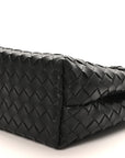 Nappa Intrecciato Medium Andiamo Shoulder Bag Black