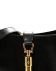 Boarded Dyana Lux Calfskin Small Jackie 1961 Hobo Black