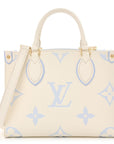 Empreinte Monogram Giant Onthego PM Latte Candy Blue