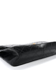 Aged Calfskin Quilted 2.55 Reissue 227 Flap Black