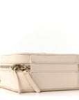 Caviar Quilted Small CC Filigree Vanity Case White