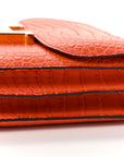 Matte Alligator Constance 18 Rouge Indien