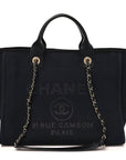 Mixed Fibers Small Deauville Tote Black