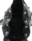 Re-Nylon Vela Saffiano Medium Backpack Black