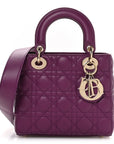 Lambskin Cannage Small My ABCD1OR Lady D1OR Purple