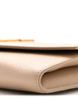 Grain De Poudre Monogram Uptown Chain Wallet Taupe
