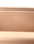 Caviar Quilted Wallet on Chain WOC Beige