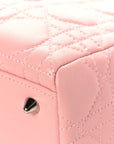 Lambskin Cannage Medium Lady D1OR Light Pink