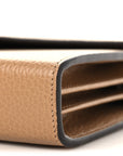 Dollar Calfskin Crystal Mini Dionysus Chain Wallet Natural Tan Black Diamond