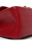 Aged Calfskin Chevron Quilted 2.55 Reissue Mini Flap Dark Red