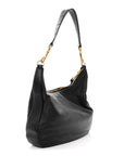 Pebbled Calfskin Hobo Black