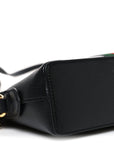 Calfskin GG Web Small Ophidia Dome Shoulder Bag Black