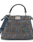 Velvet Jacquard FF Small Peekaboo I SEE U Satchel Anice