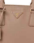 Saffiano Small Galleria Double Zip Tote Cammeo