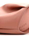 Calfskin Shearling Small Bunny Shoulder Bag Peach Bloom
