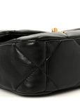 Lambskin Quilted Medium CHNL 19 Flap Black
