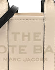 Grained Calfskin Small The Tote Bag Ivory Black