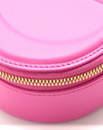 Calfskin CD Signature Oval Crossbody Camera Bag Rani Pink