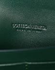 Nappa Intrecciato Long Andiamo Top Handle Clutch Emerald Green
