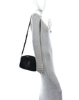 Suede Calfskin Monogram Lou Camera Bag Black