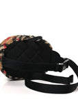 IP Check Fleece Kids Bum Bag Archive Beige Black