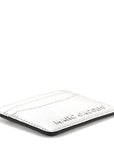 Metallic Saffiano Cardholder Silver
