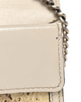 Snakeskin Azalea Calfskin Enamel Super Mini Dionysus Shoulder Bag New Rock White Electric Blue